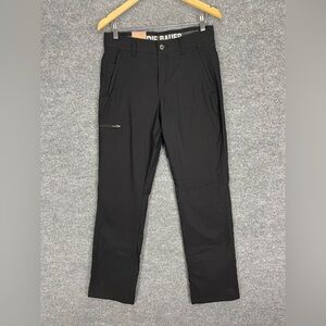 Eddie Bauer Rainier Fleece Lined Pants Men’s 30x32 Black Zip Cargo Softshell NWT